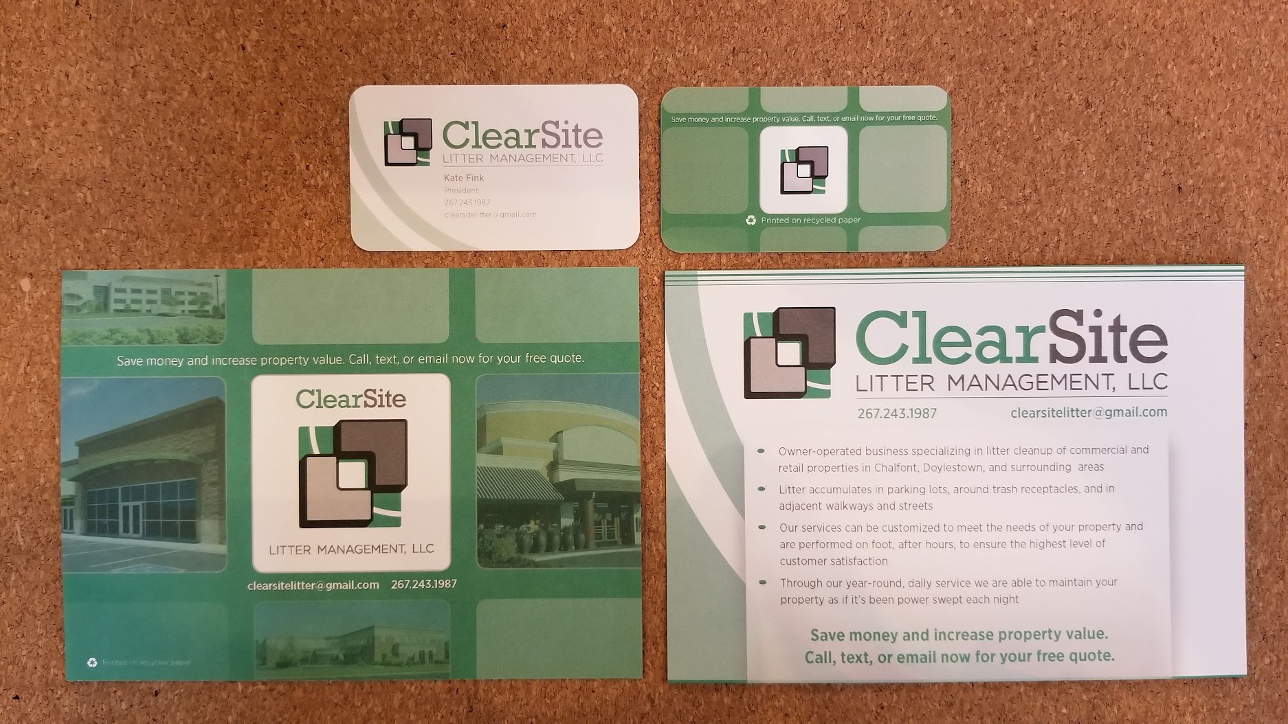 Clearsite Print Collateral
